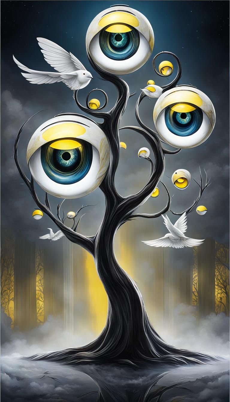 Their Yellow Marble Eyes had Wings