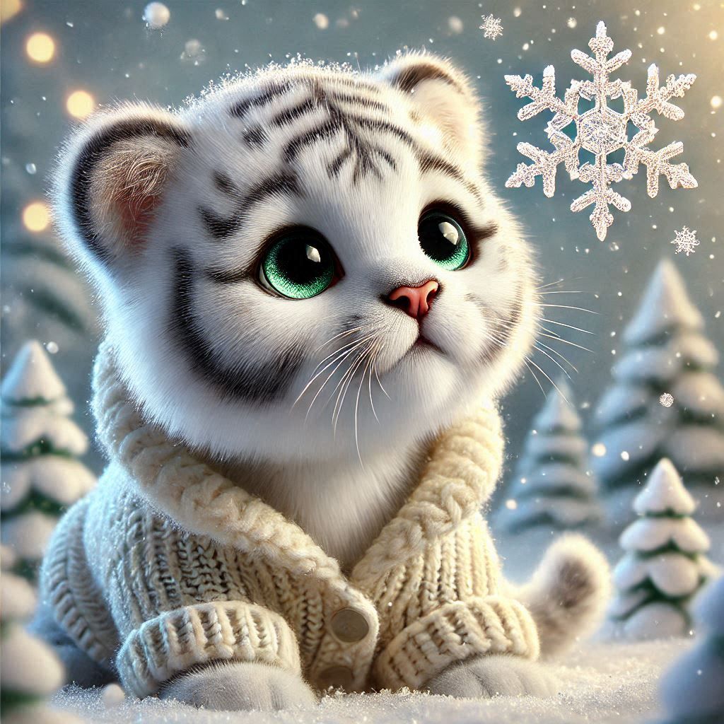 snowy tiger's snowflakes
