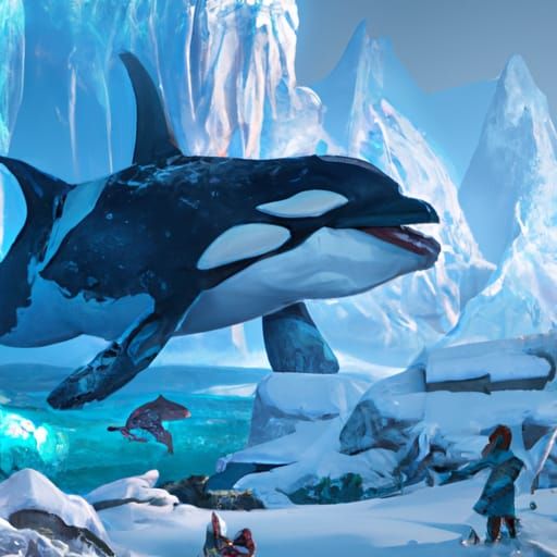 orca de hielo