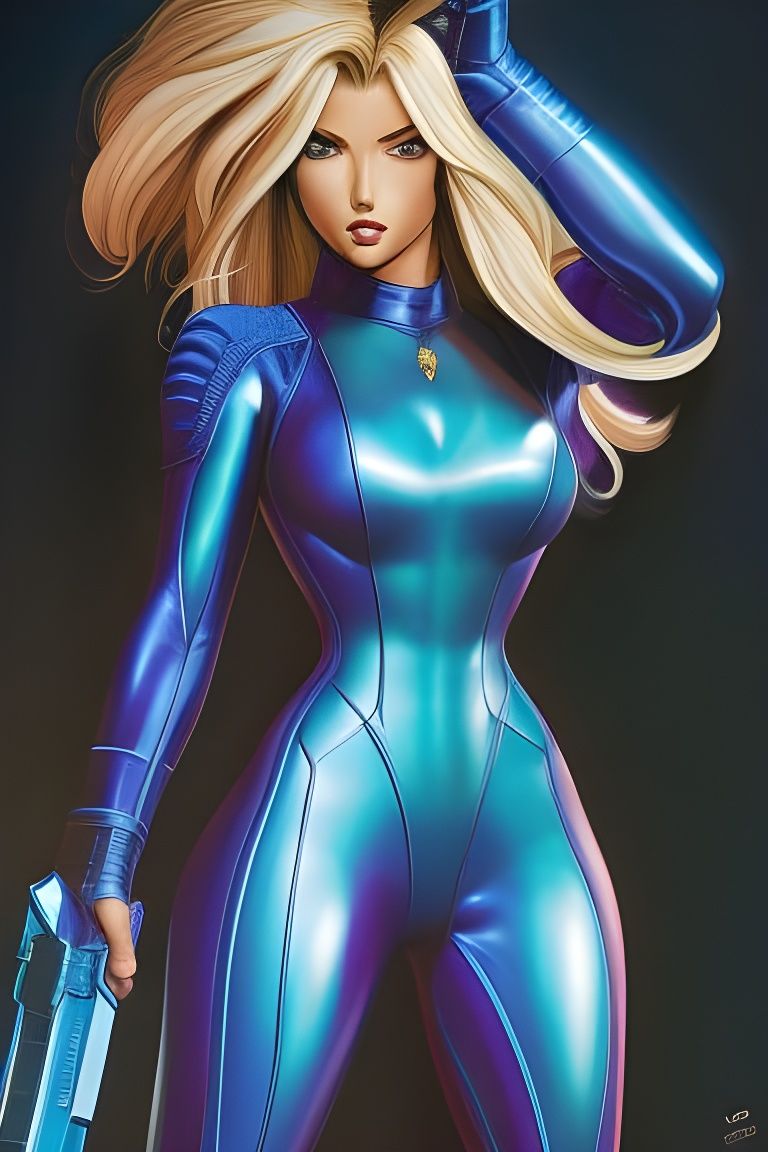 Zero Suit Samus - AI Generated Artwork - NightCafe Creator