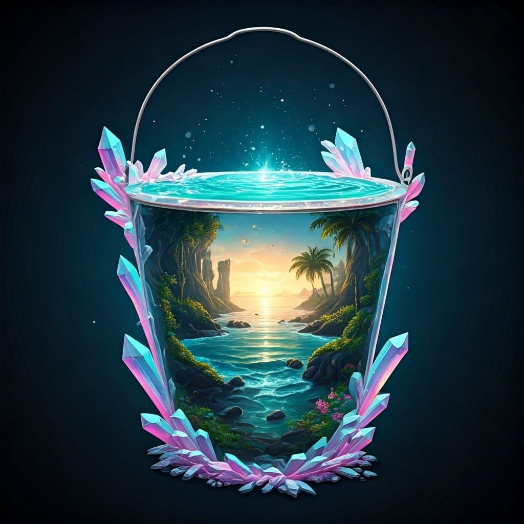 Ethereal Bucket Unveils Vibrant Worlds with Soft, Glowing Li...