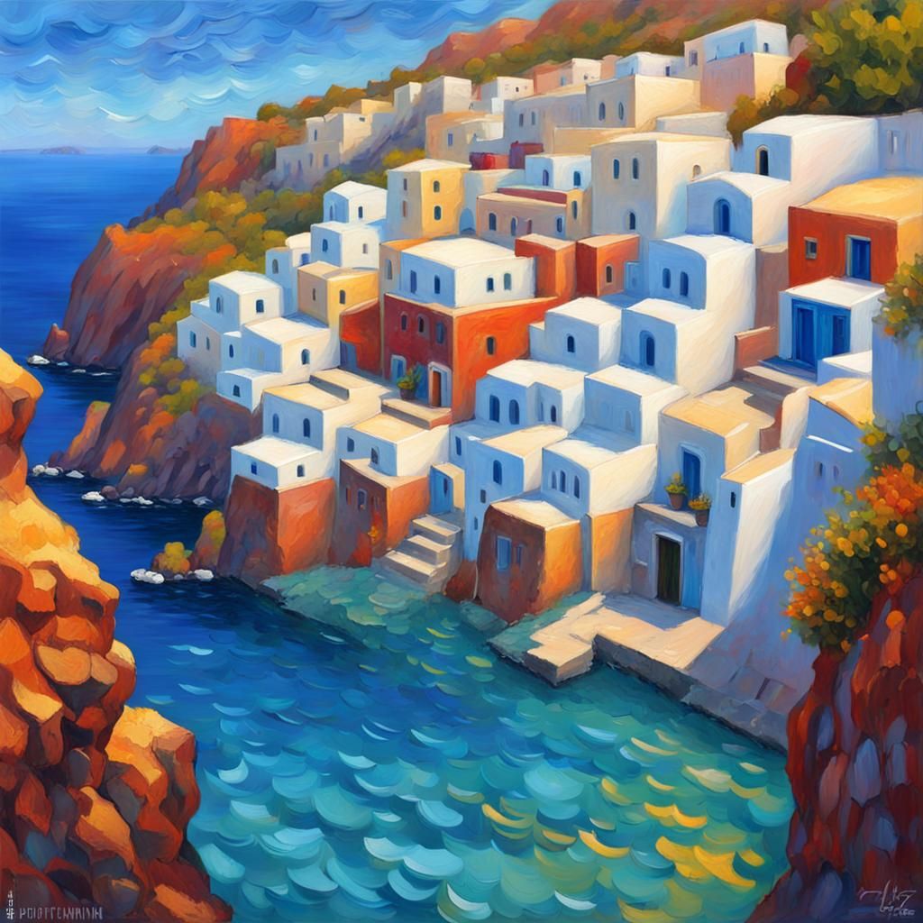 oil painting, of Mediterranean Sea. - AI Generated Artwork - NightCafe ...