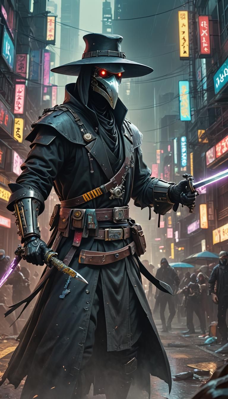 Cyberpunk 2077 style plague doctor - AI Generated Artwork - NightCafe ...