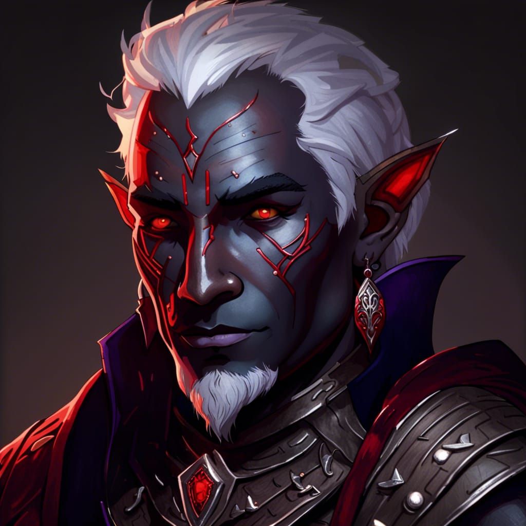 Male drow veteran - AI Generated Artwork - NightCafe Creator