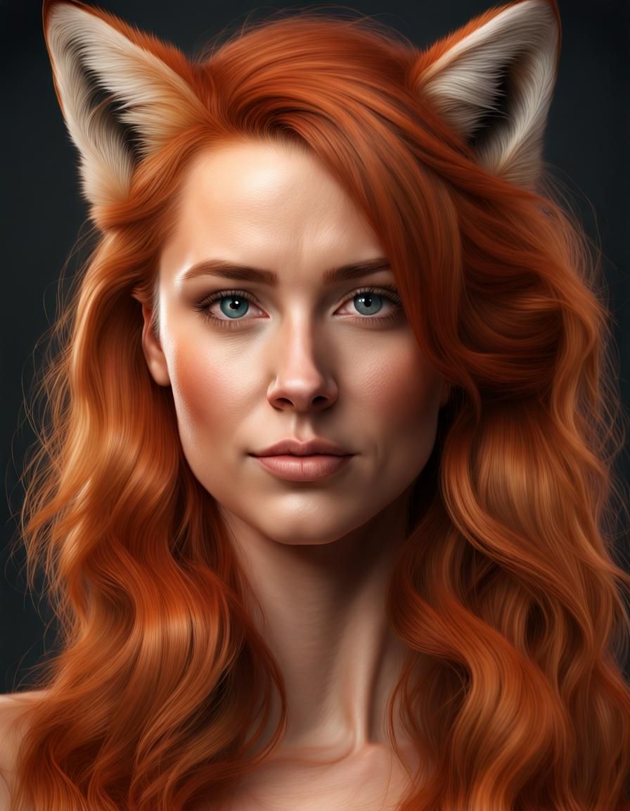 Red Fox Woman - AI Generated Artwork - NightCafe Creator