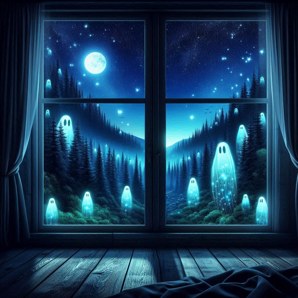 looking out of the window