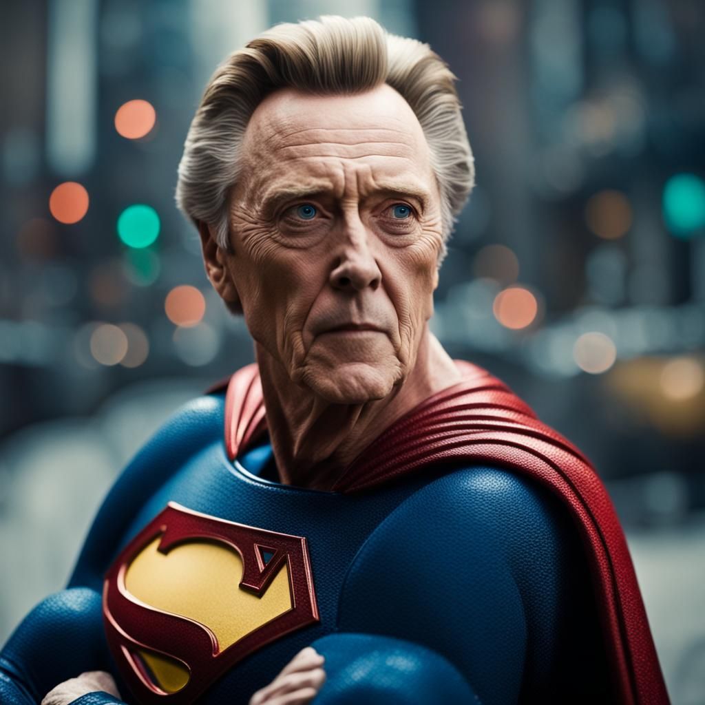 Christopher walken as Superman