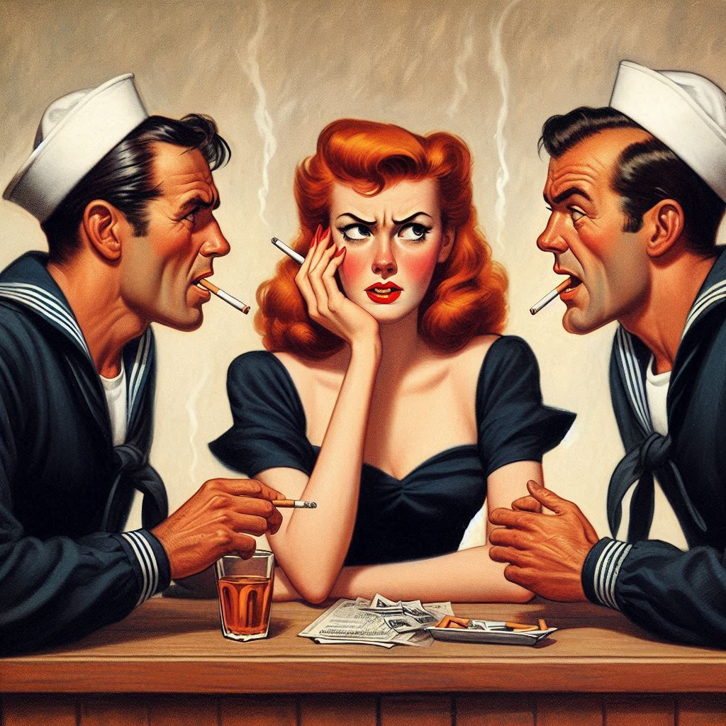 Dial a sailor! Art Inspired by Gene Pelham.