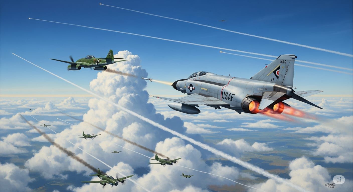 Time Warp: Schwalbe about be bitten by a Sidewinder