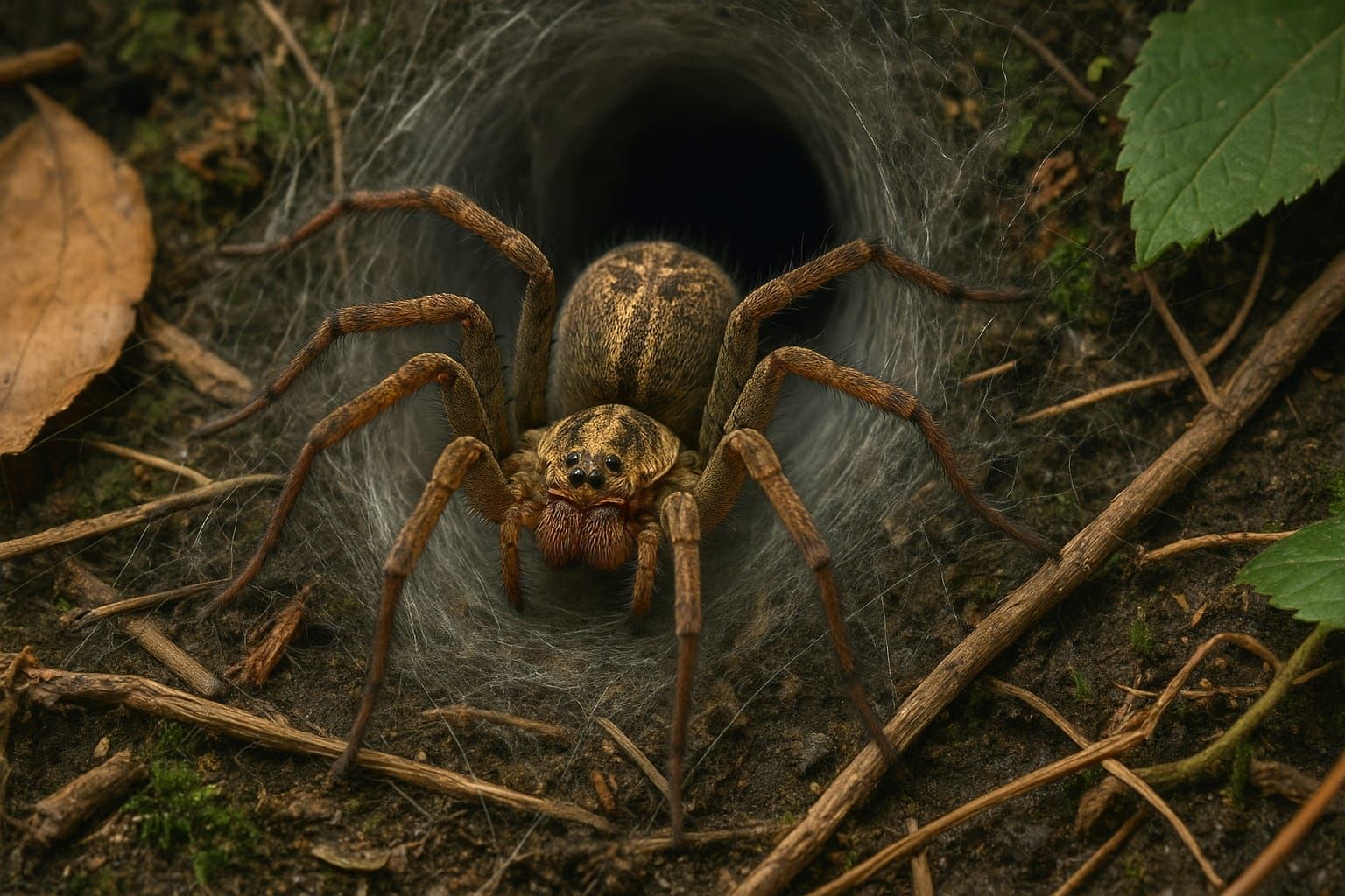 Trichternetzspinne