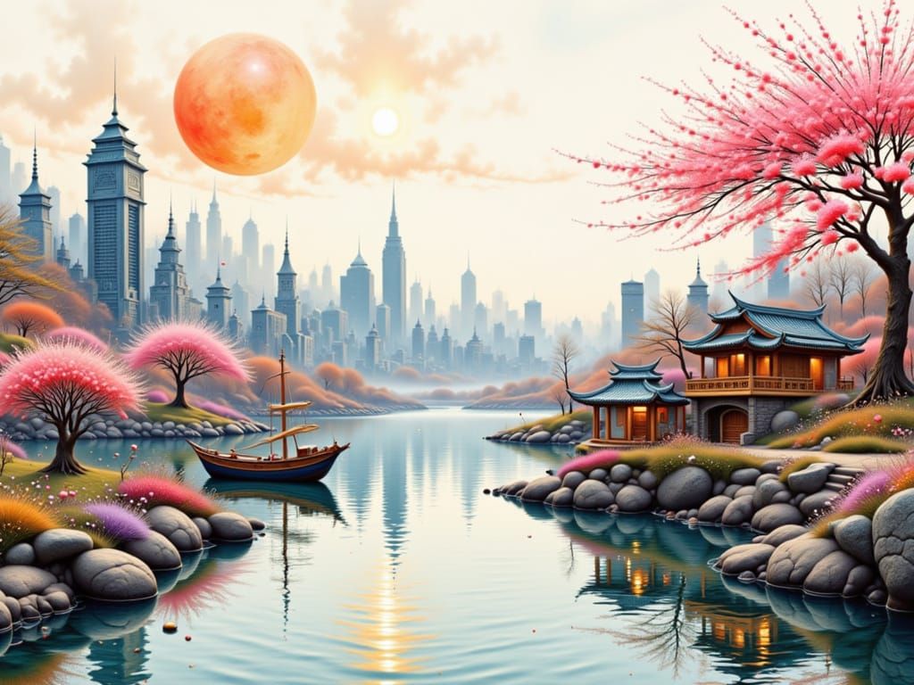 <lora:SOS SUNNY BRISE:1.0> 200MIKRO
ASIAN-UKIO-E, ASIAN-GALLEY-SHIP-CLIFFSIDE-MODERN-MANHATTEN-CITYSKYLINE, MIDDLE TIME IN THE CHERRY-BLOOMI...