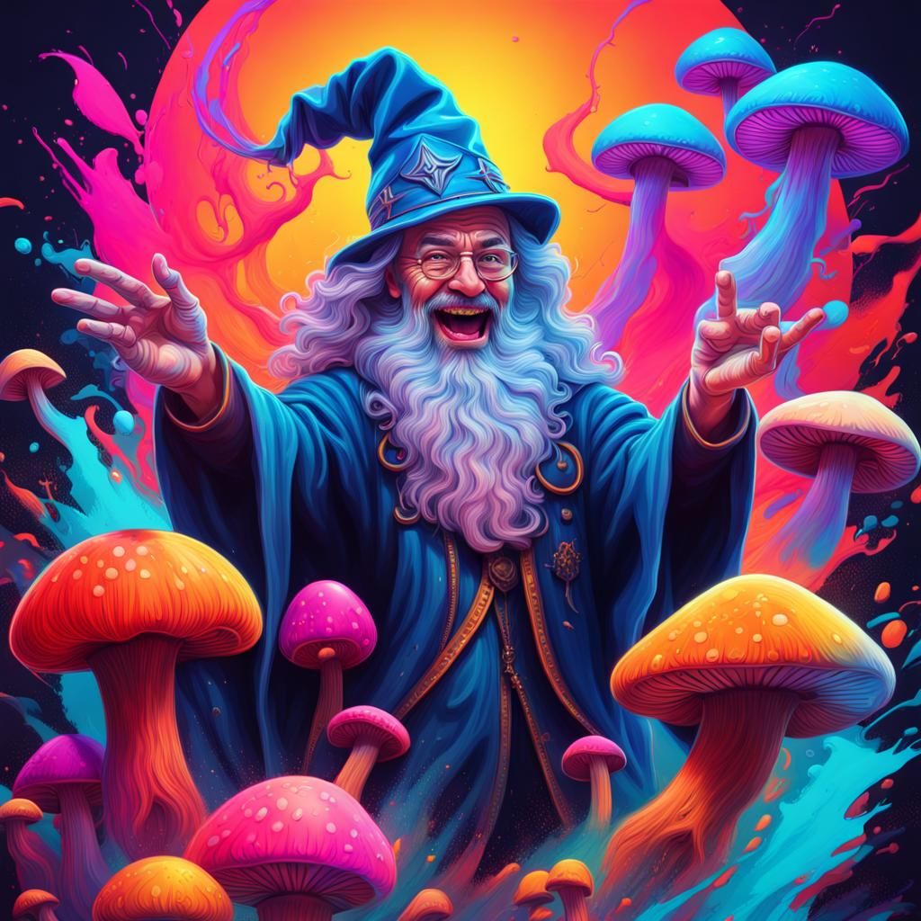 Mushroom Wizard - AI Generated Artwork - NightCafe Creator