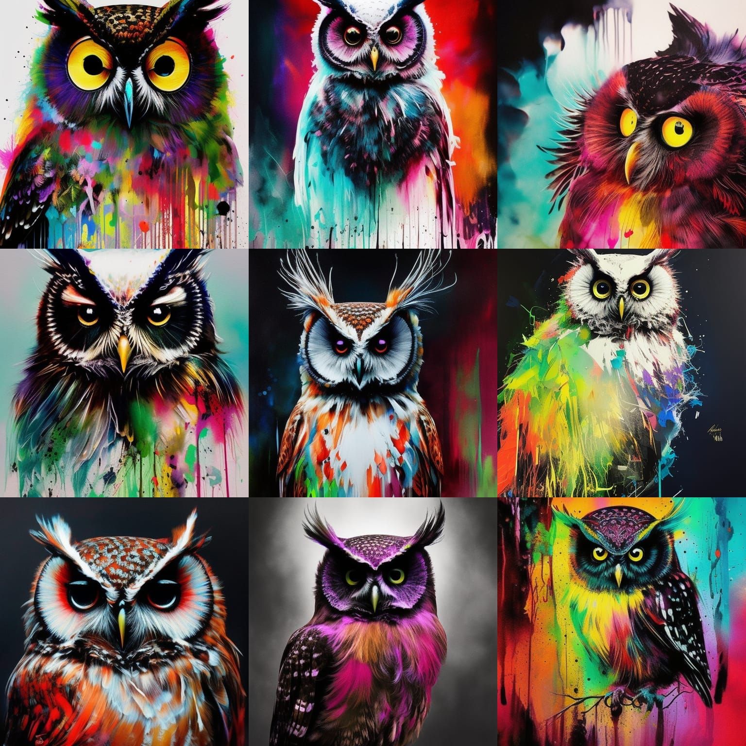 Owl Be Watching You - AI Generated Artwork - NightCafe Creator