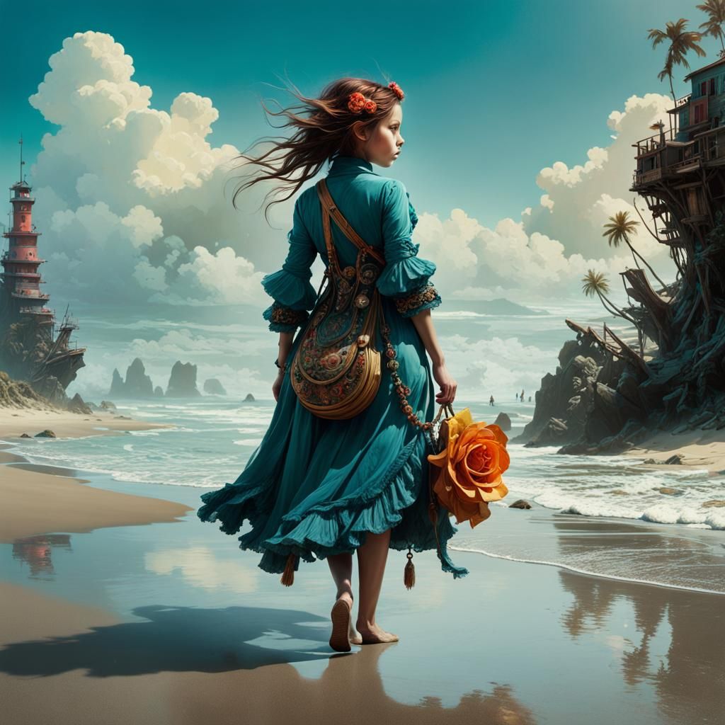 walking to the beach  by @Ratso