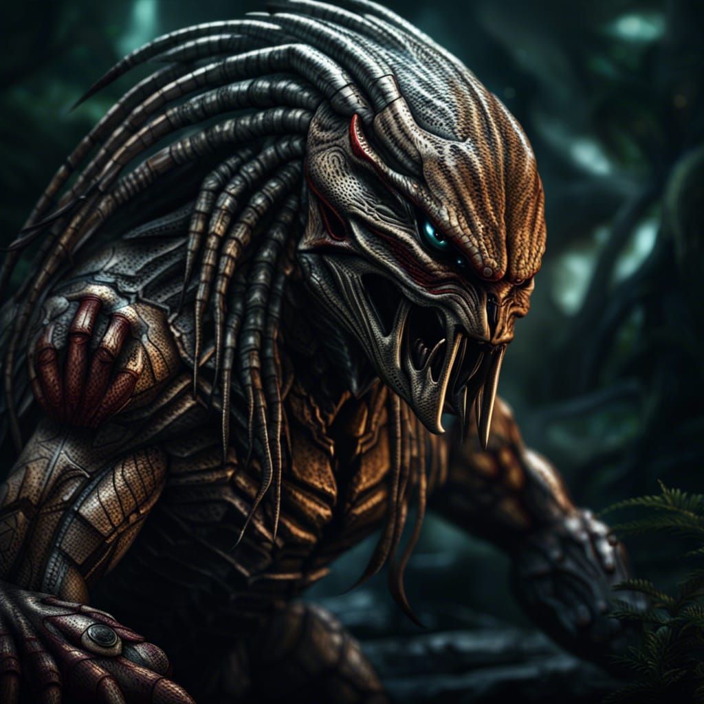 creepy predator . intricate details, HDR, beautifully shot ...