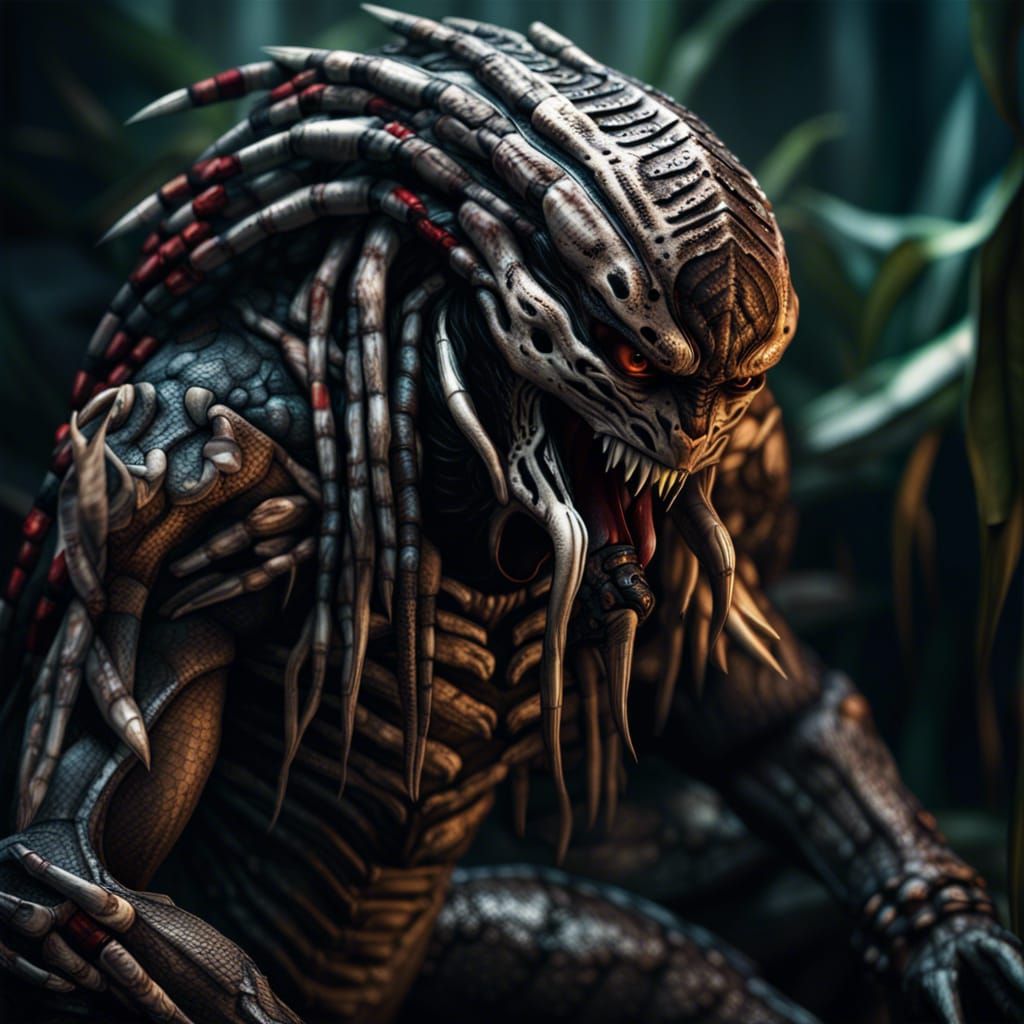 creepy predator . intricate details, HDR, beautifully shot ...