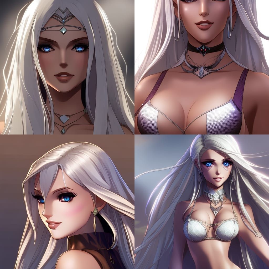 female, slender, nose freckles, sparkling blue eyes, tiny he...