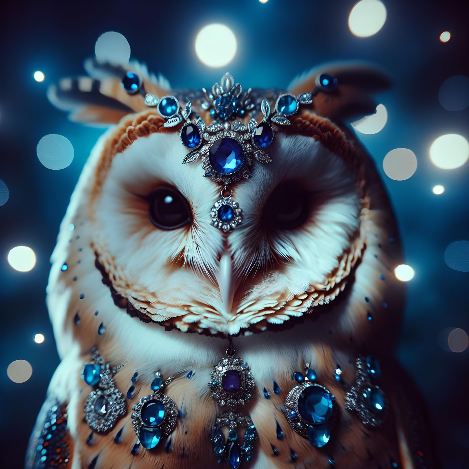 Bejewelled owl