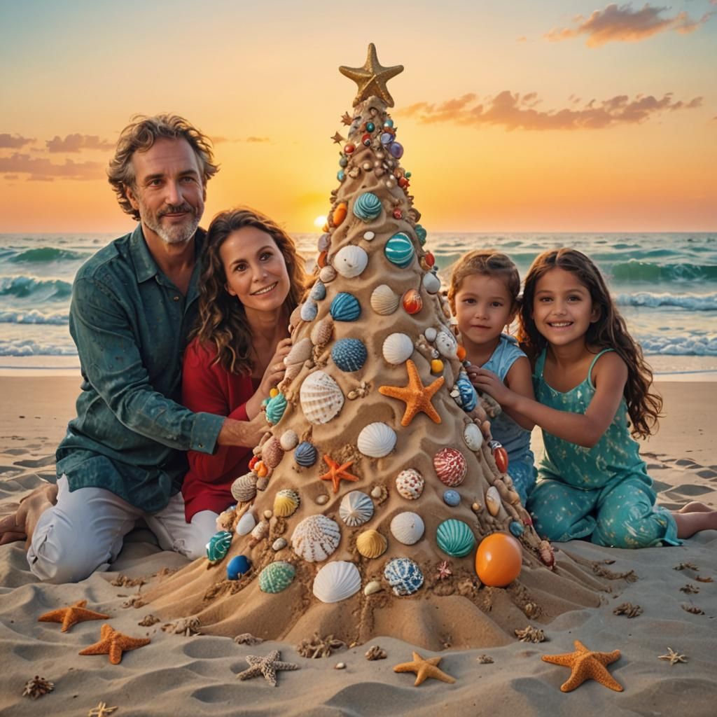 Christmas Holiday on the Beach  by @Superbear