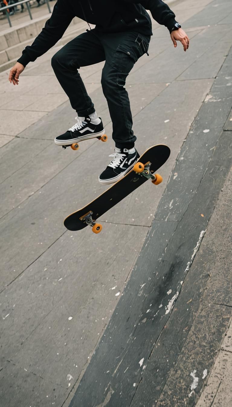 a skater doing a kickflip