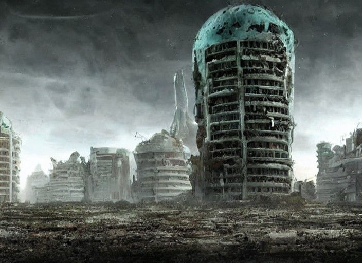Abandoned alien city