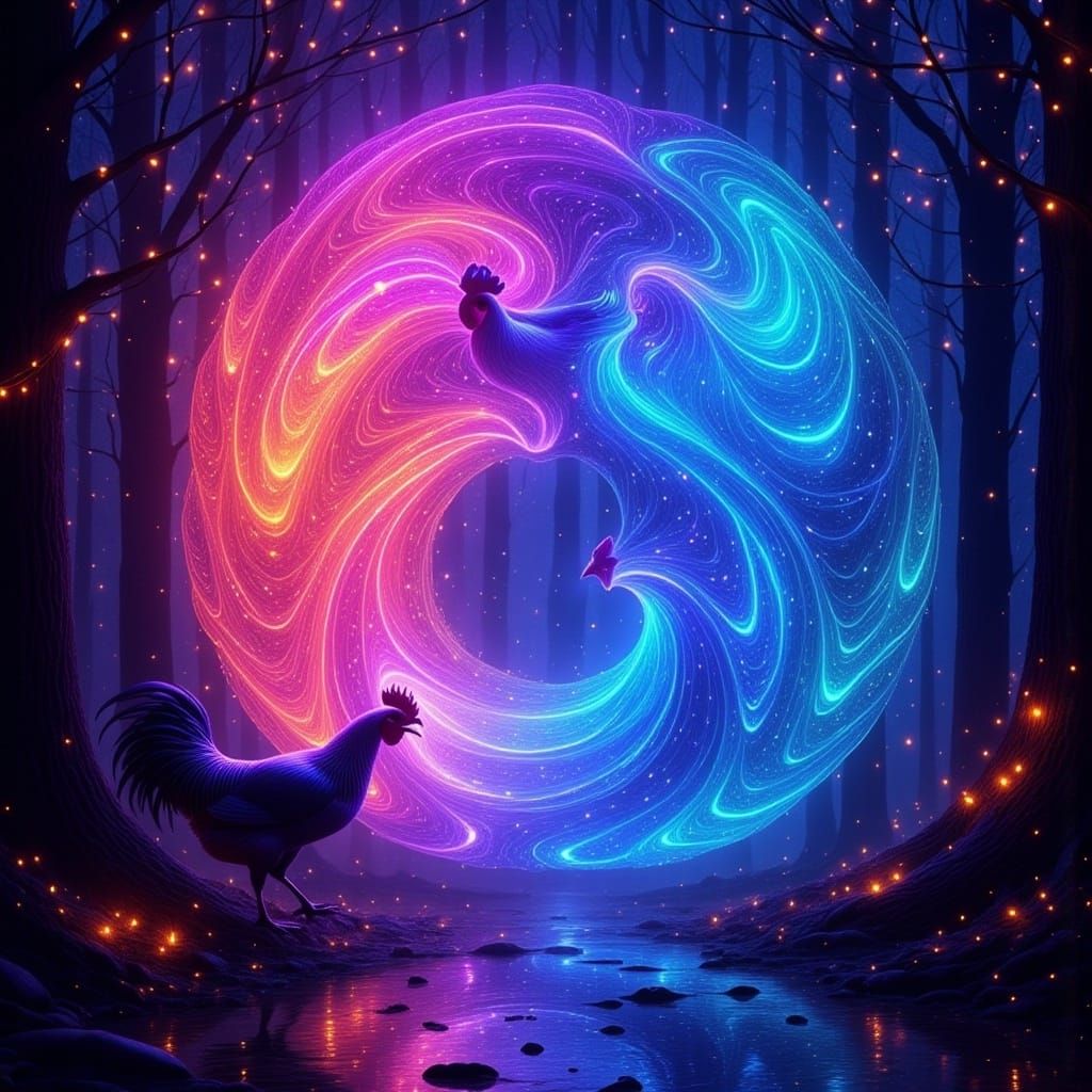 <lora:FS Spellcasting 101:1.0> (streams of flowing wax glowing with inner light,) over lumpy cybernetic popcorn stands, (robotic wrens glide...