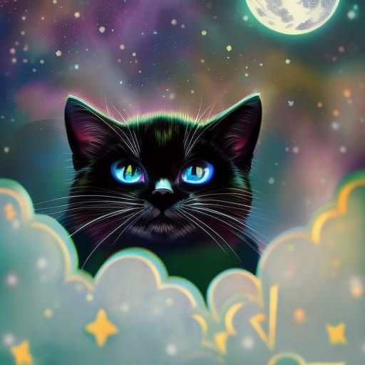 cat dreams - test 2 - AI Generated Artwork - NightCafe Creator