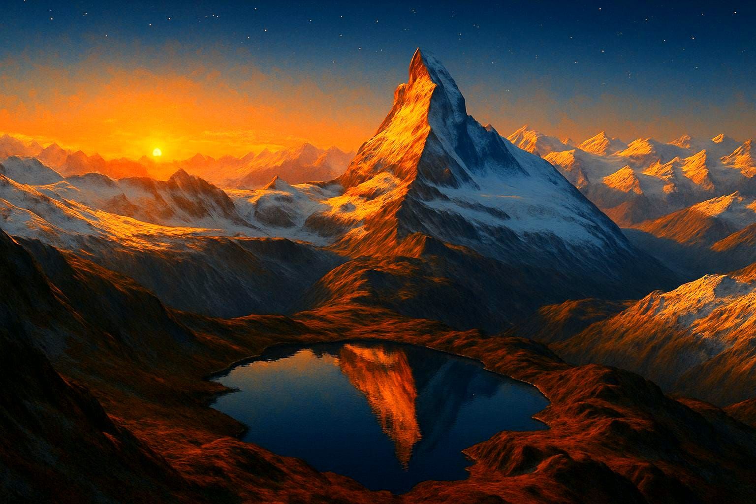 Matterhorn  by @NightCafe XXI