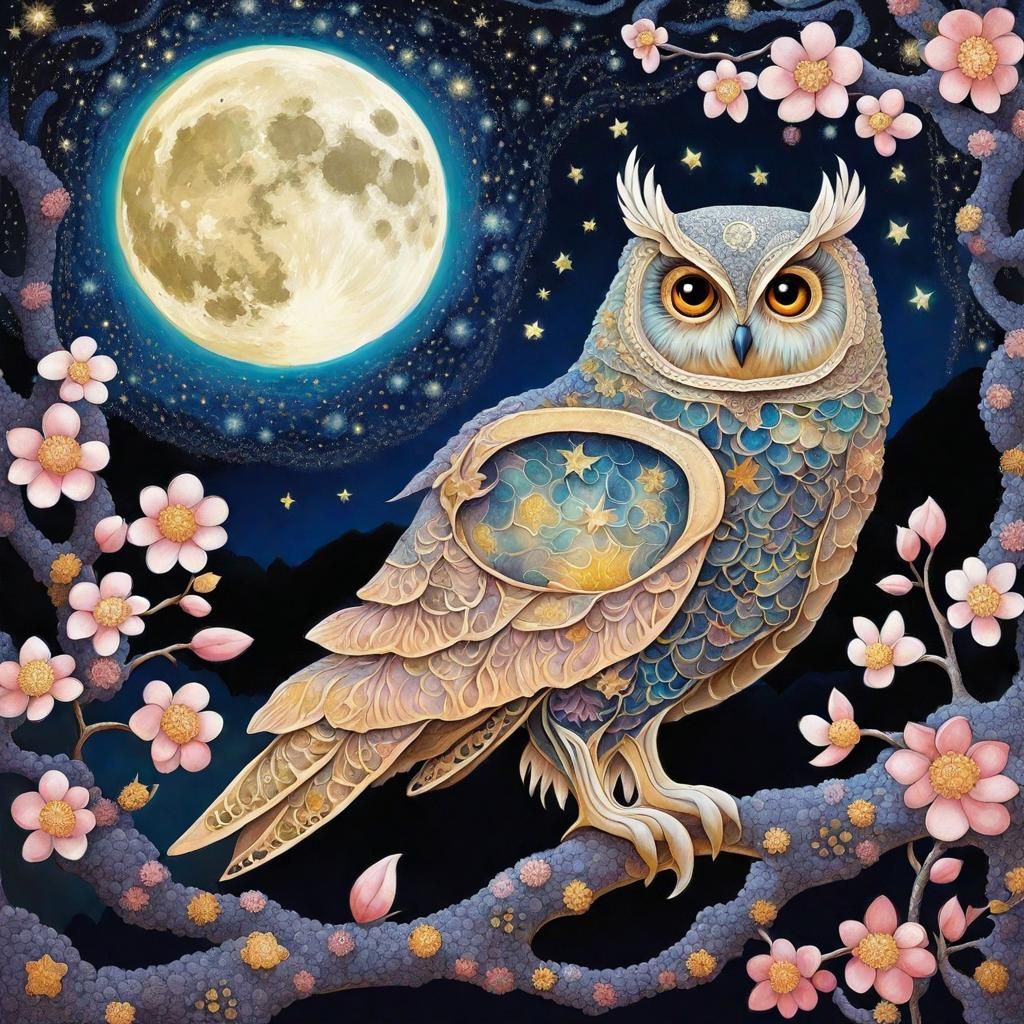 Owl - Naïve Art