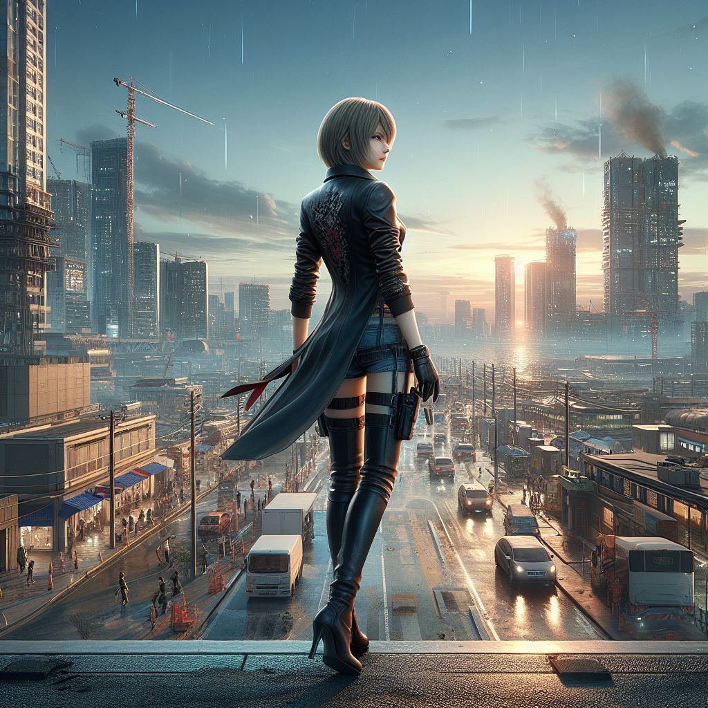 Aya Brea looking for mitochondria monsters