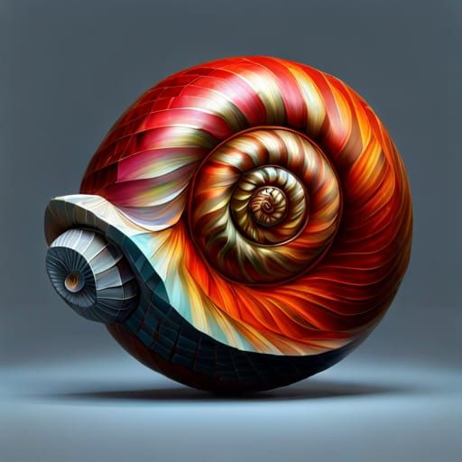Red Snail 228 by Modern Art