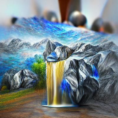 A beautiful detailed sapphire universe hyperrealism Cinema 4...