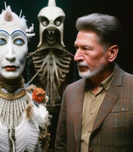 Surreal Stop-Motion Magic Man in Hyperreal Style