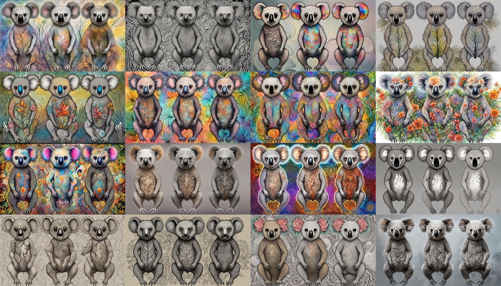 Drop bear, anthropomorphic flora intuitive hyper adaptive 3-...