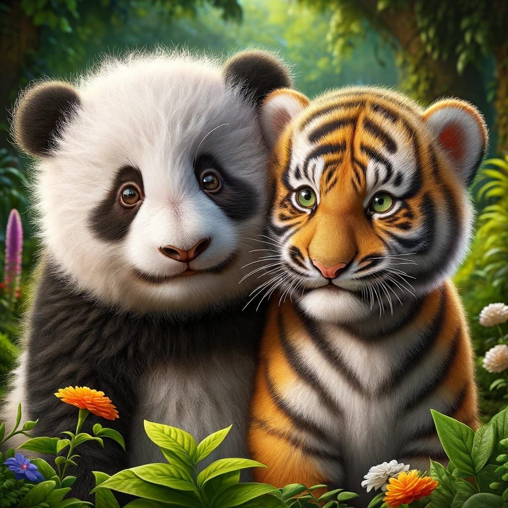 panda tiger