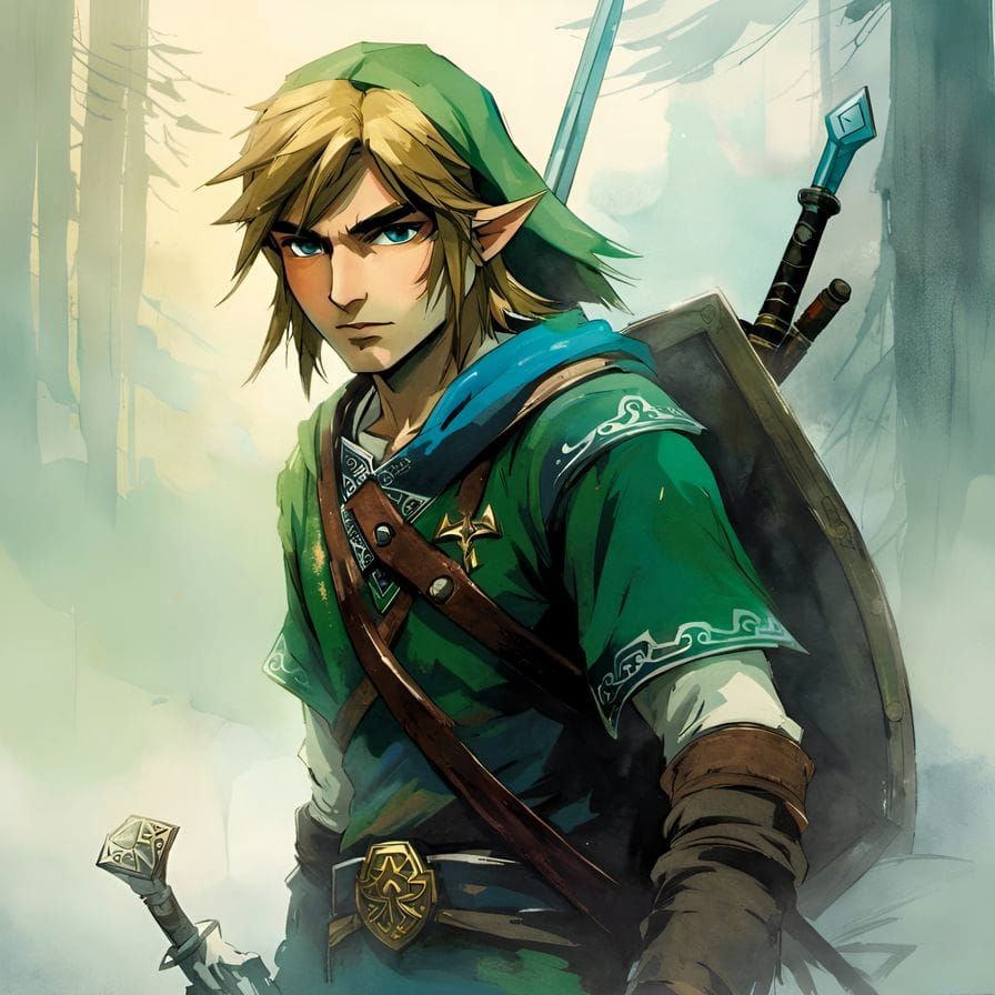 Link from Zelda - AI Generated Artwork - NightCafe Creator