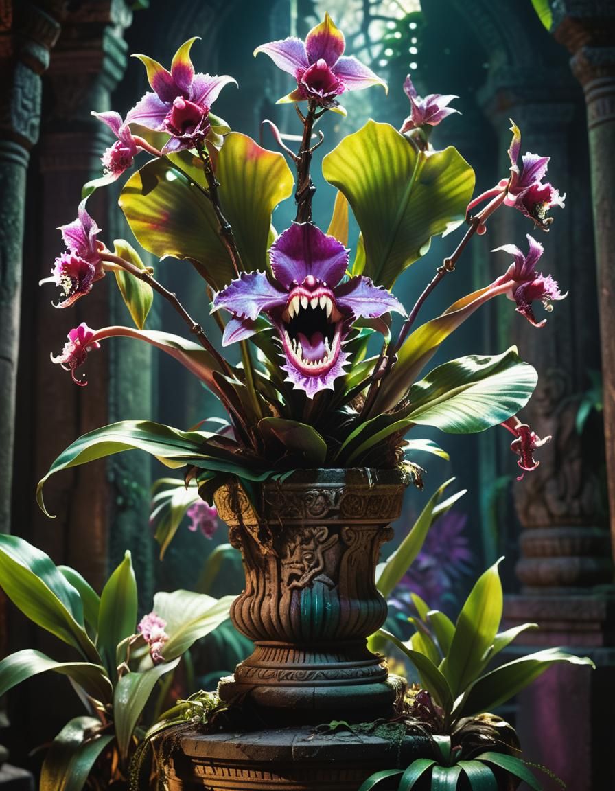 Cannibal Orchid Plant