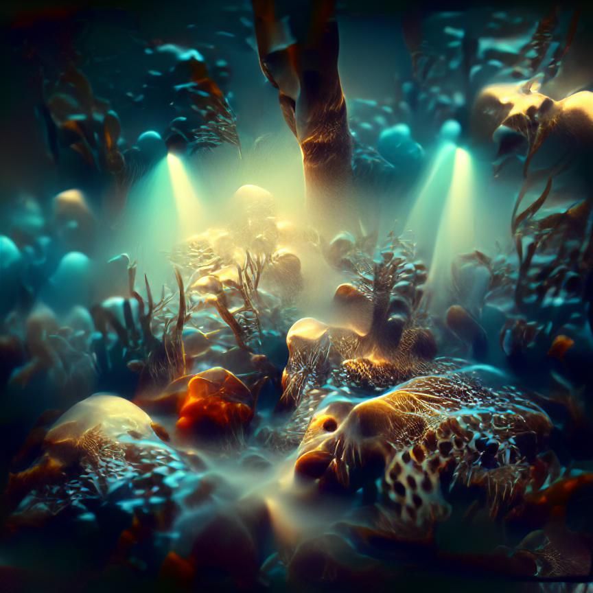 deep underwater #film volumetric lighting trending on Artsta...