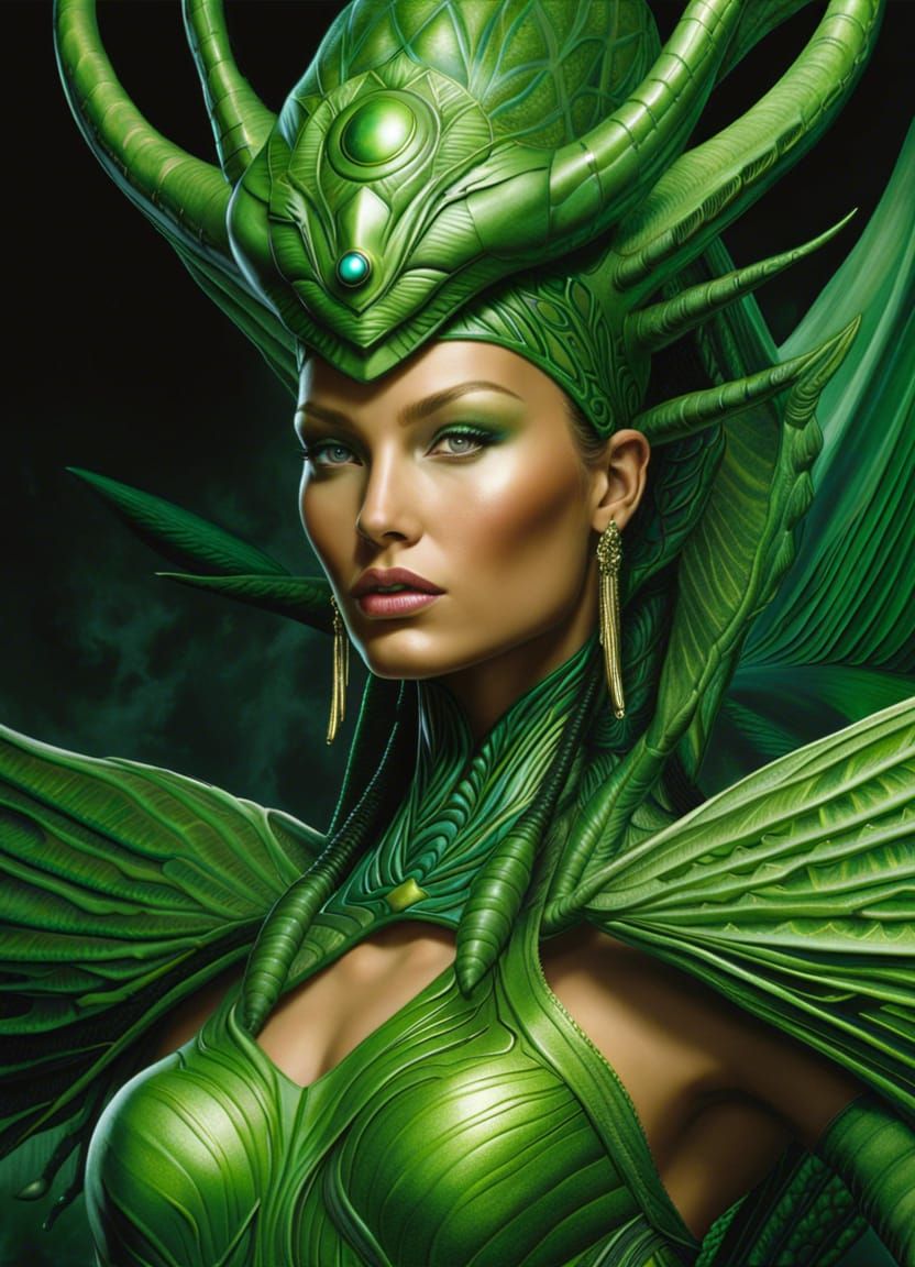 Alien Queen AI Generated Artwork NightCafe Creator