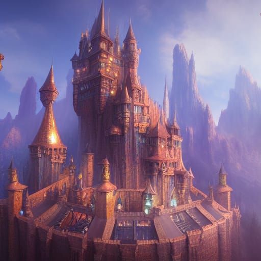 fantasy castle - AI Generated Artwork - NightCafe Creator