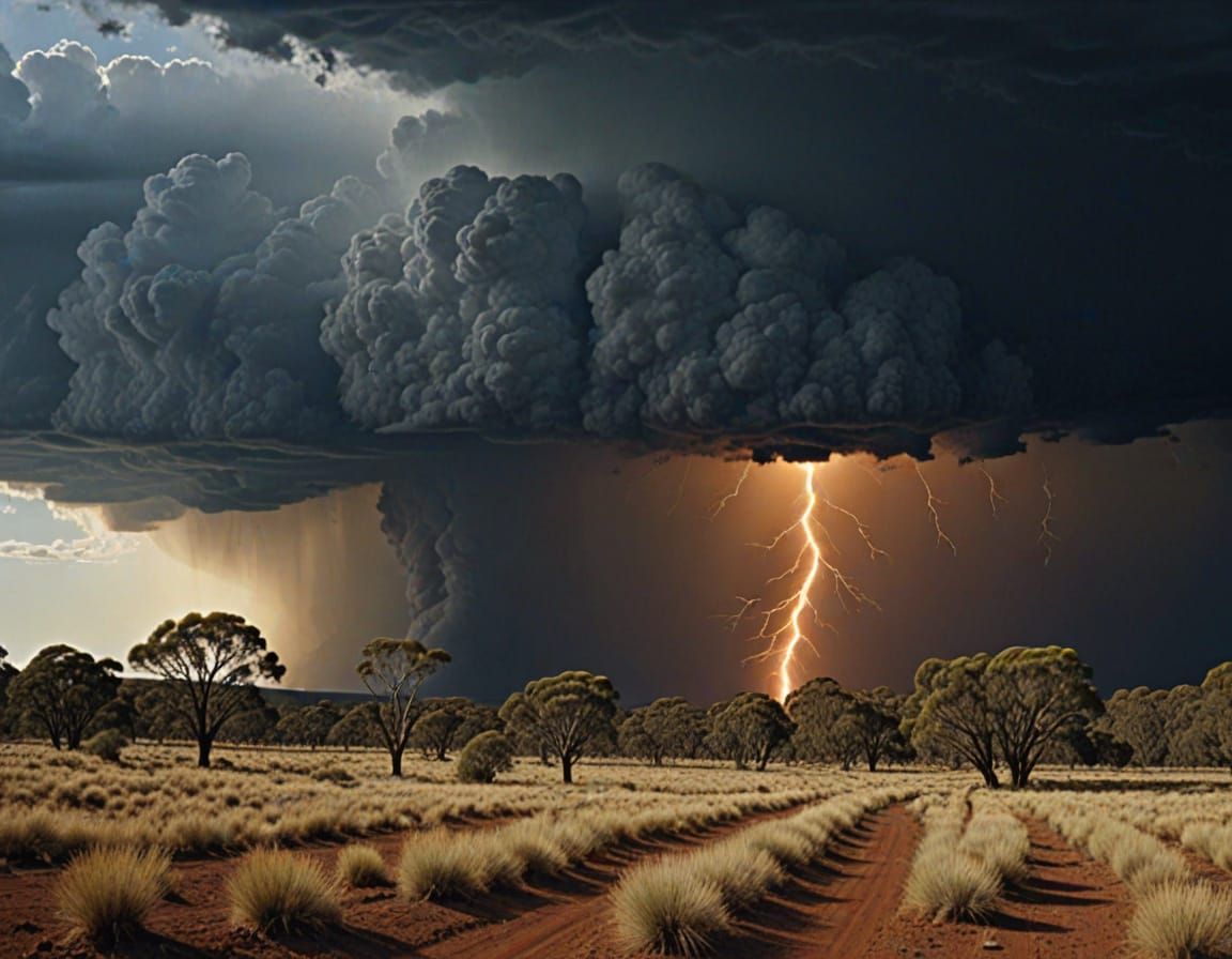 Orage australien  by @undefined