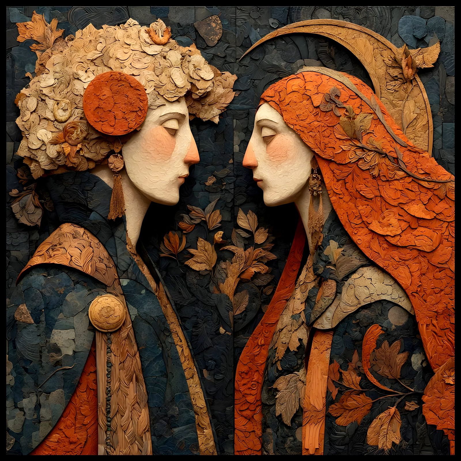 Wandering Together at Nighttime, slightly edited prompt from @inggrifflam