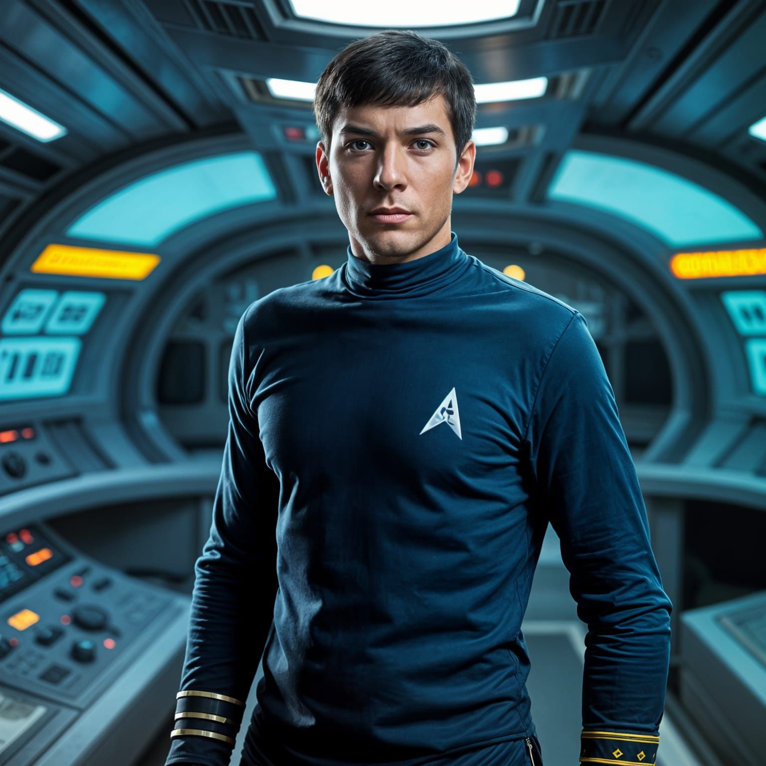 spock? - Logical Vulcan in Thoughtful Repose