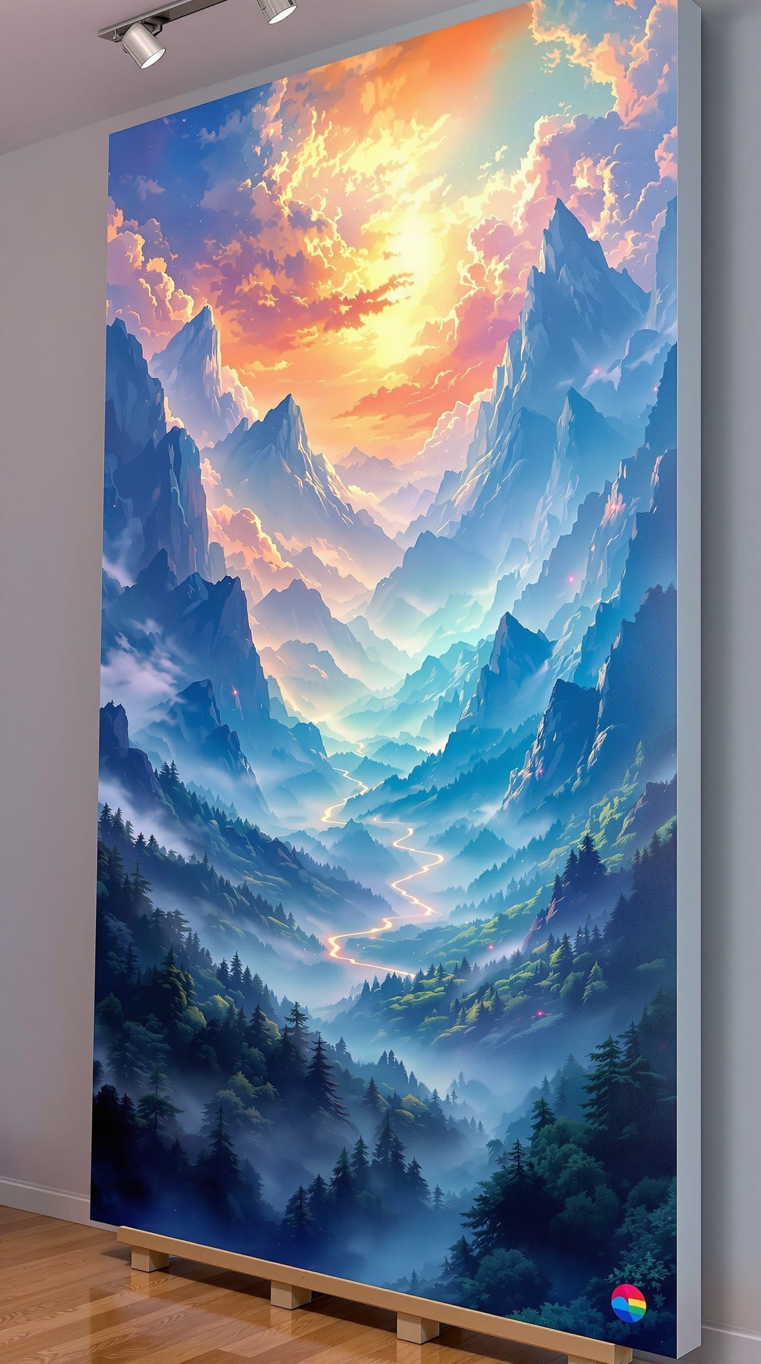 On a canvas...  by @Piqurs