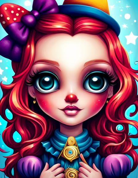 Chibi clown - AI Generated Artwork - NightCafe Creator