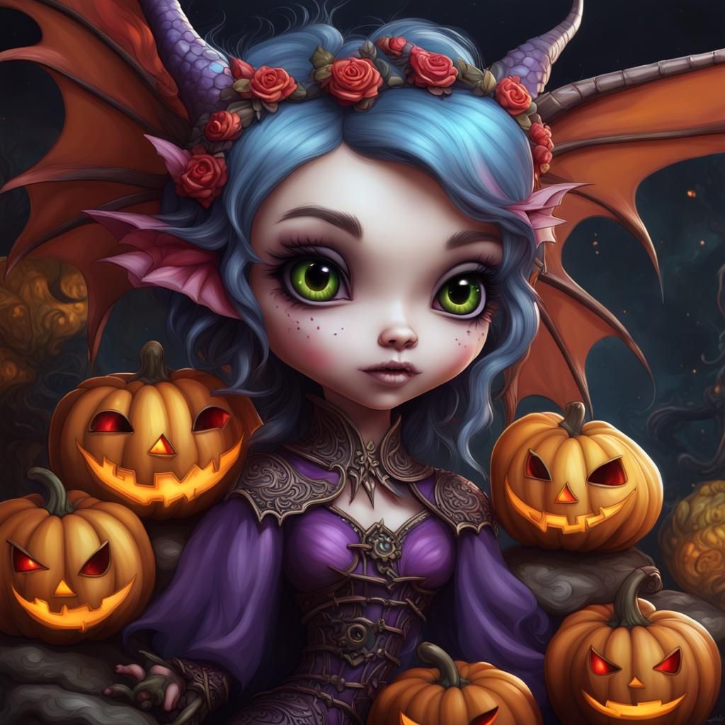 Spooky Dragonling   by @Chantelle 