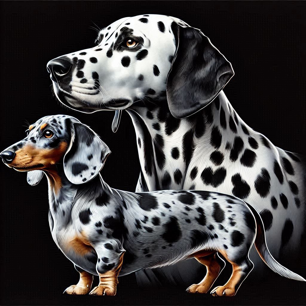 D is for Darling Dachshund and Dotty Dalmatian