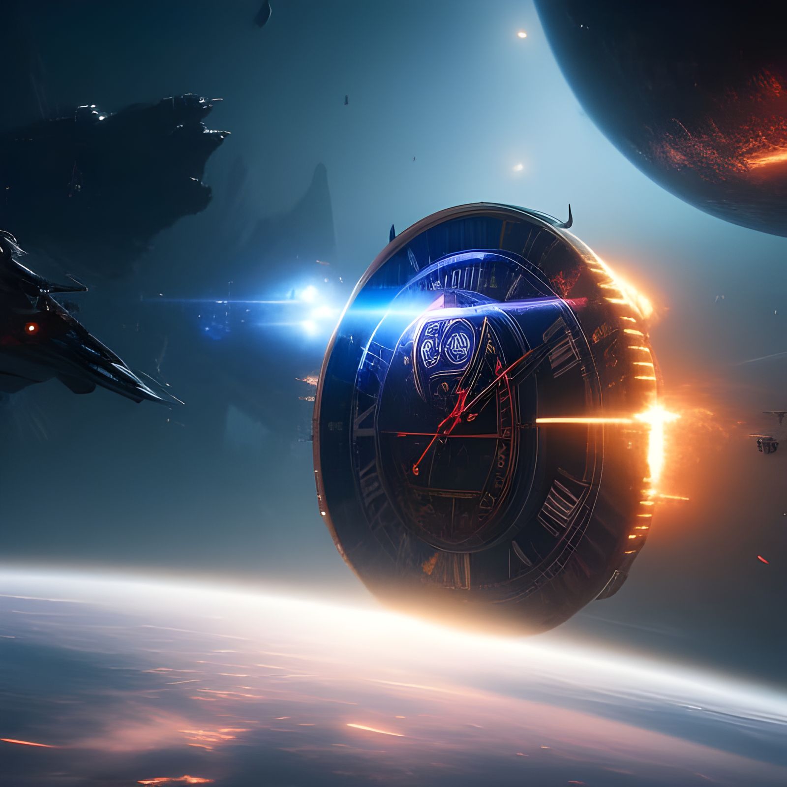 Epic Time Travel Through Space  by @Art_For_Ukraine