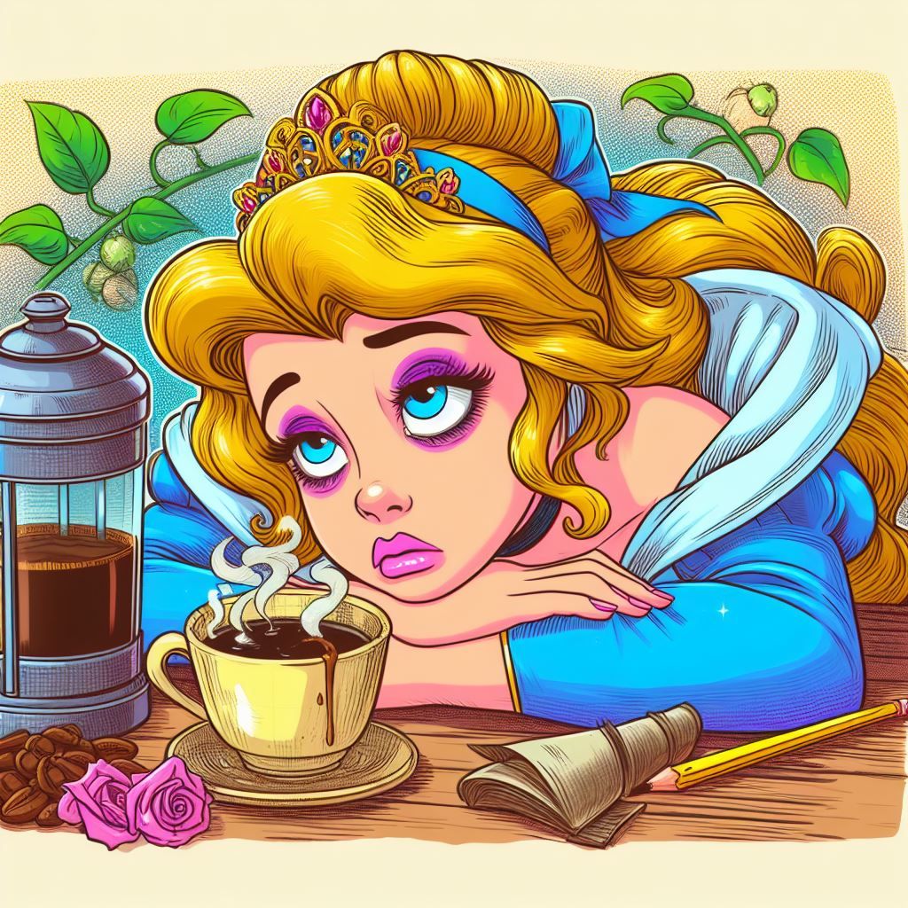 Sleeping Beauty trying to stay awake ;)