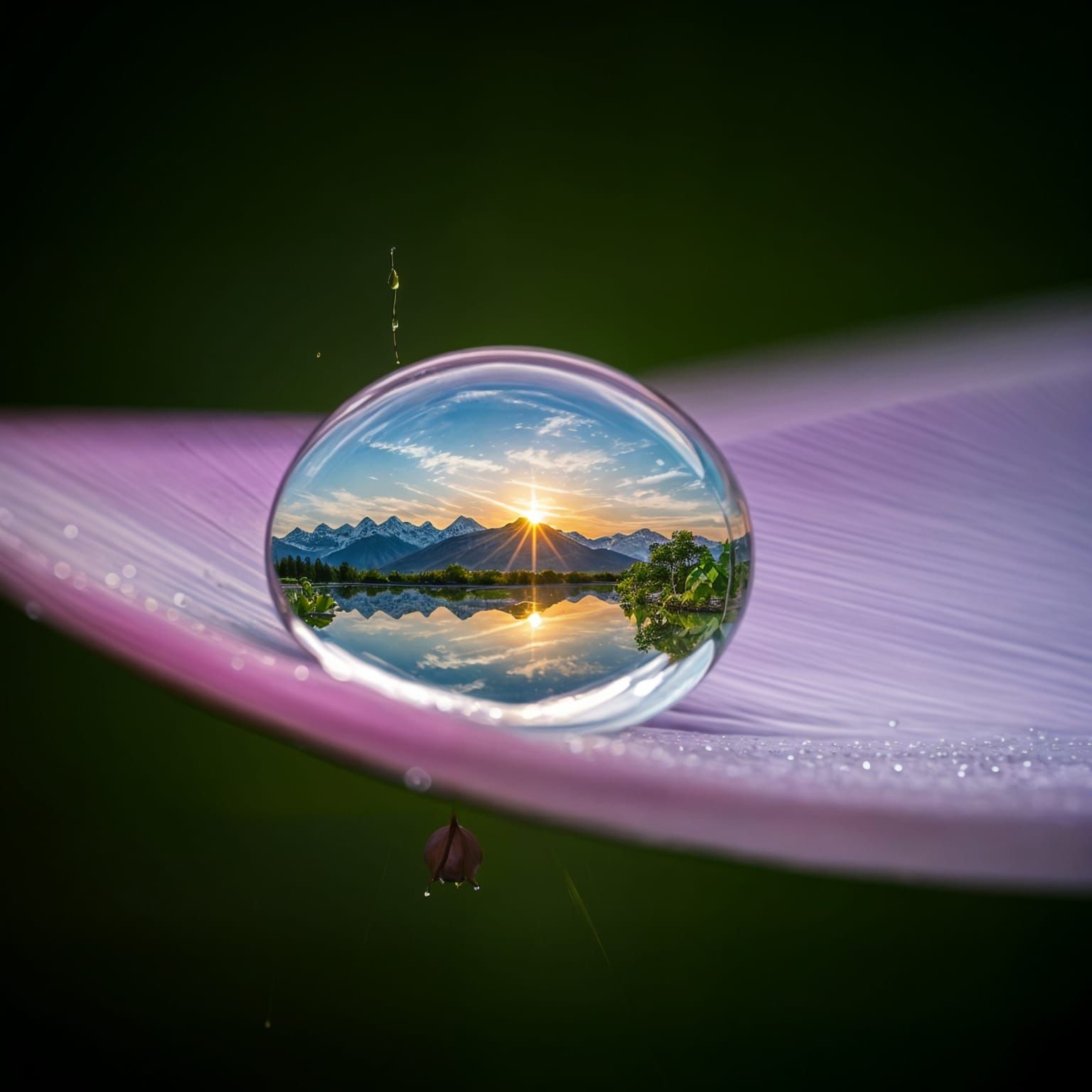 The World in a Dewdrop
..  by @Saffron Yellow